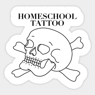 HomeSchoolTattoo Skull Sticker